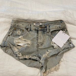 One Teaspoon Size 24 Denim Shorts